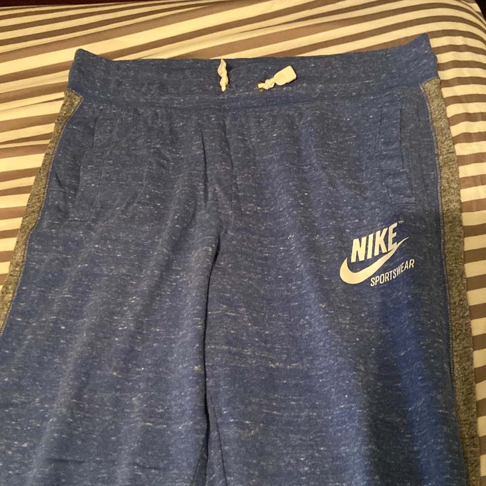 Nike joggers blue and gray “like new”